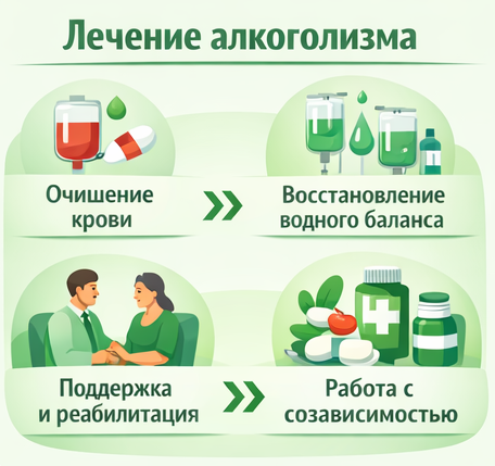 лечение алкоголизма во Владимире этапы